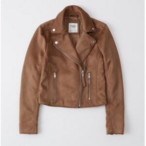 Abercrombie Faux Suede Moto Jacket